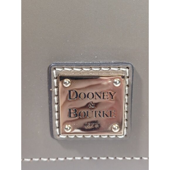 NEW Sales Sample Dooney & Bourke Beacon Domed Satchel BBECN1469 Taupe Brown - Picture 4 of 10